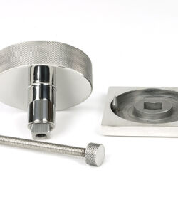 From The Anvil Polished Marine SS (316) Brompton Centre Door Knob (Square) - Image 5