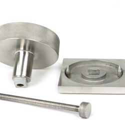 From The Anvil Satin Marine SS (316) Brompton Centre Door Knob (Square) - Image 5