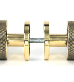 From The Anvil Aged Brass Brompton Mortice/Rim Knob Set (Beehive) - Image 3