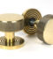 From The Anvil Aged Brass Brompton Mortice/Rim Knob Set (Beehive)