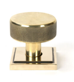 From The Anvil Aged Brass Brompton Mortice/Rim Knob Set (Square) - Image 2