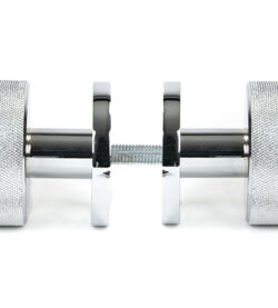 From The Anvil Polished Chrome Brompton Mortice/Rim Knob Set (Beehive) - Image 3