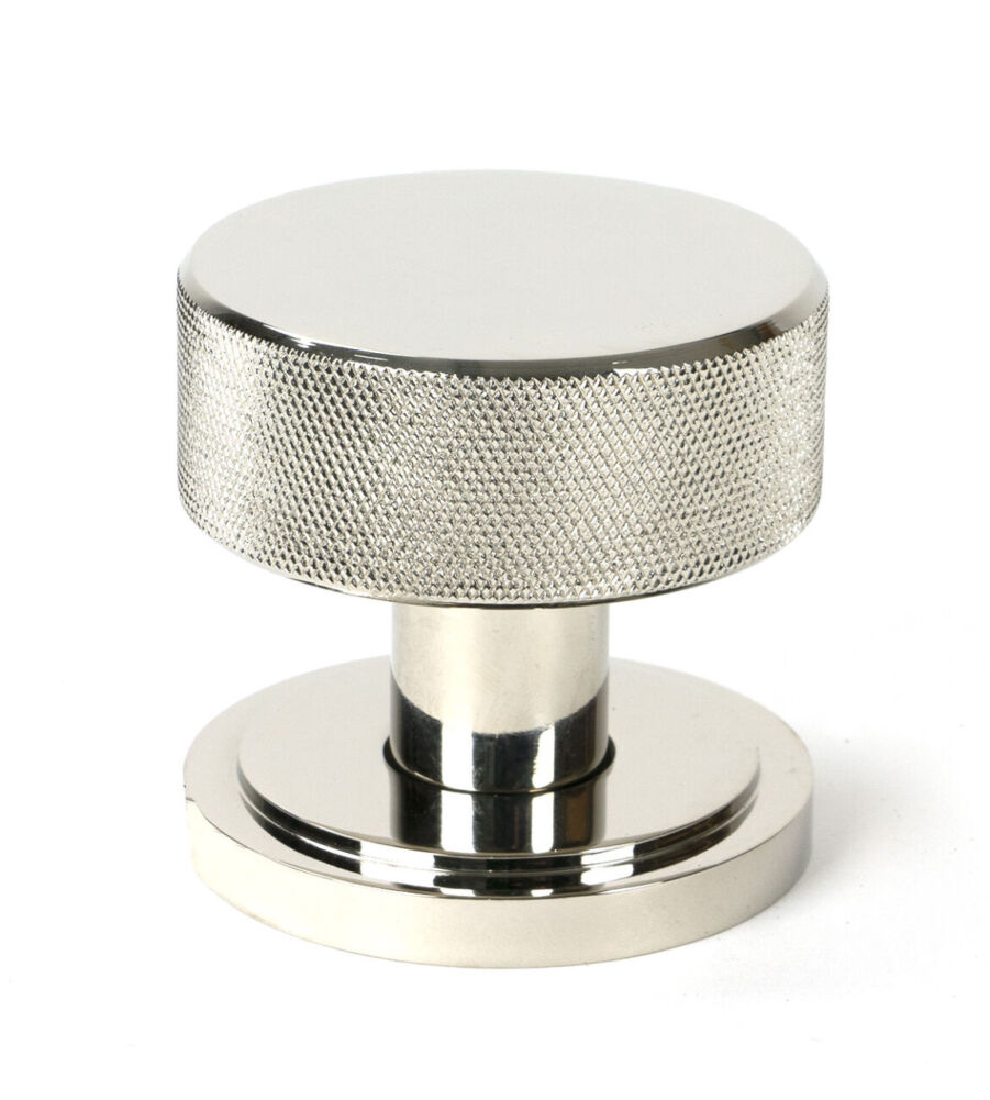 From The Anvil Polished Nickel Brompton Mortice/Rim Knob Set (Art Deco) - Image 2