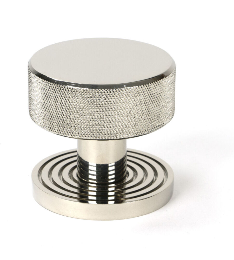 From The Anvil Polished Nickel Brompton Mortice/Rim Knob Set (Beehive) - Image 2