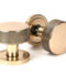From The Anvil Polished Bronze Brompton Mortice/Rim Knob Set (Plain)