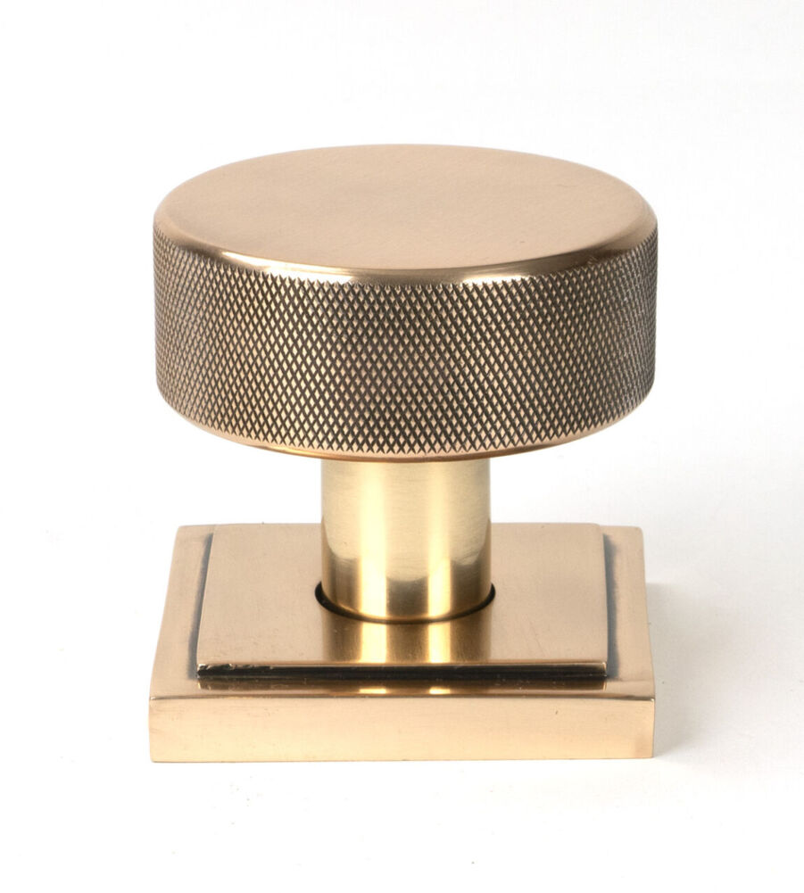 From The Anvil Polished Bronze Brompton Mortice/Rim Knob Set (Square) - Image 2