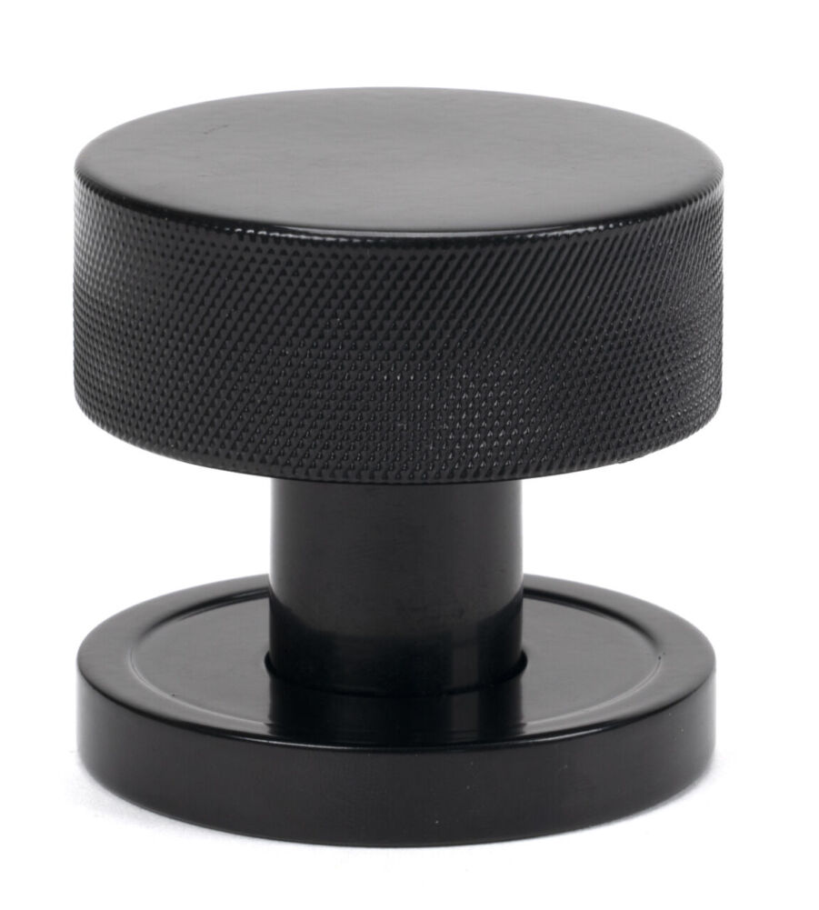 From The Anvil Black Brompton Mortice/Rim Knob Set (Plain) - Image 2
