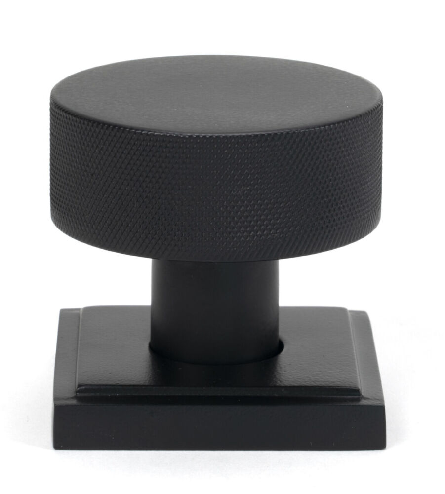 From The Anvil Matt Black Brompton Mortice/Rim Knob Set (Square) - Image 2