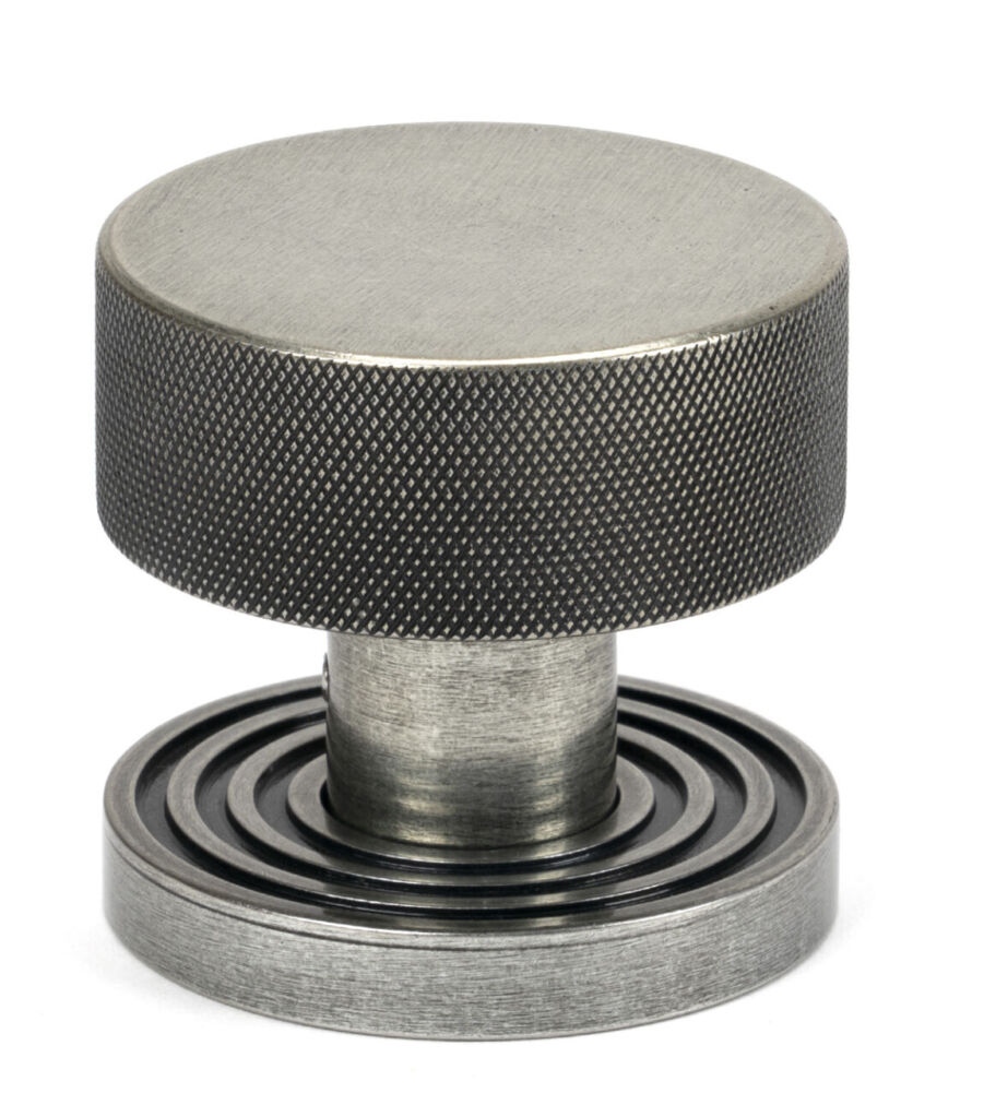 From The Anvil Pewter Brompton Mortice/Rim Knob Set (Beehive) - Image 2