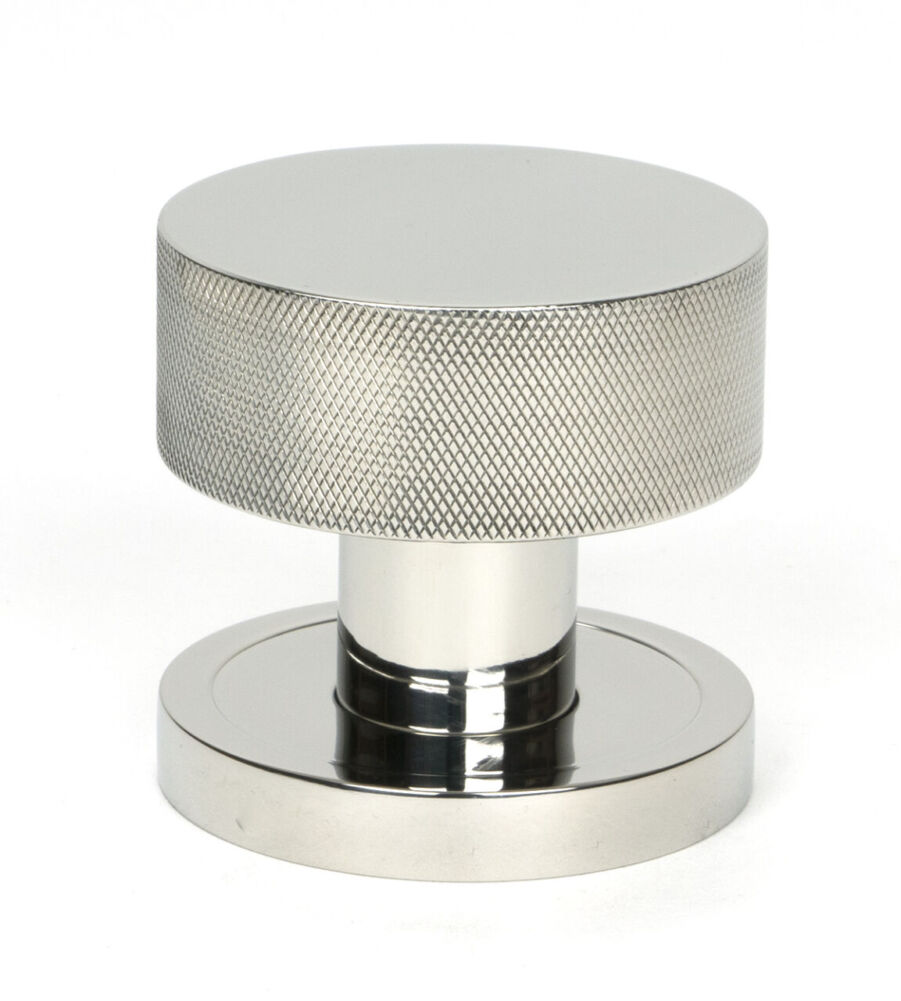 From The Anvil Polished Marine SS (316) Brompton Mortice/Rim Knob Set (Plain) - Image 2