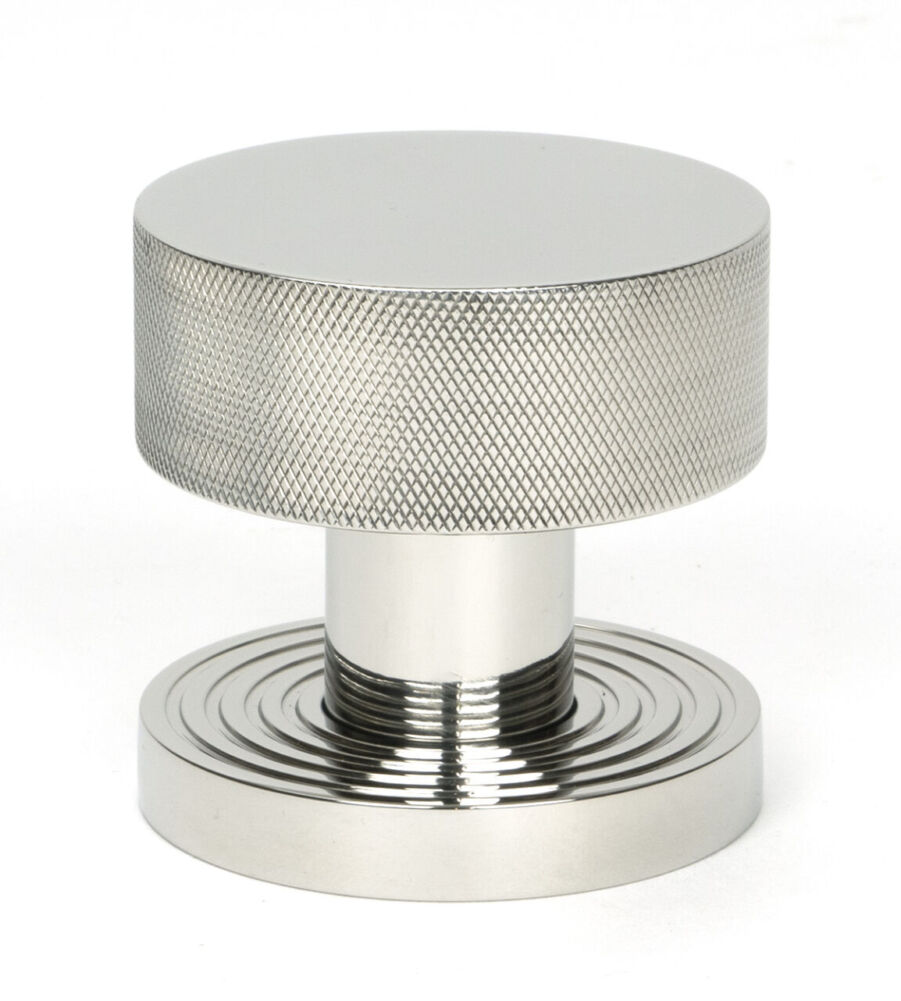 From The Anvil Polished Marine SS (316) Brompton Mortice/Rim Knob Set (Beehive) - Image 2