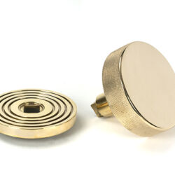 From The Anvil Polished Brass Brompton Centre Door Knob (Beehive) - Image 3