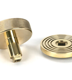 From The Anvil Polished Brass Brompton Centre Door Knob (Beehive) - Image 4