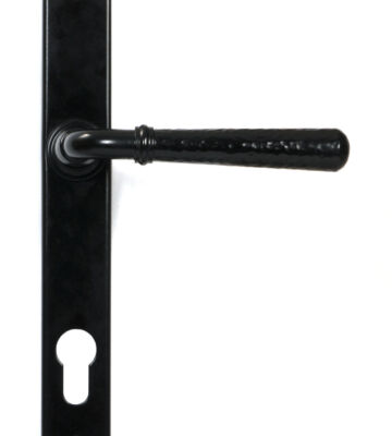 From The Anvil Black Hammered Newbury Slimline Espag. Lock Set