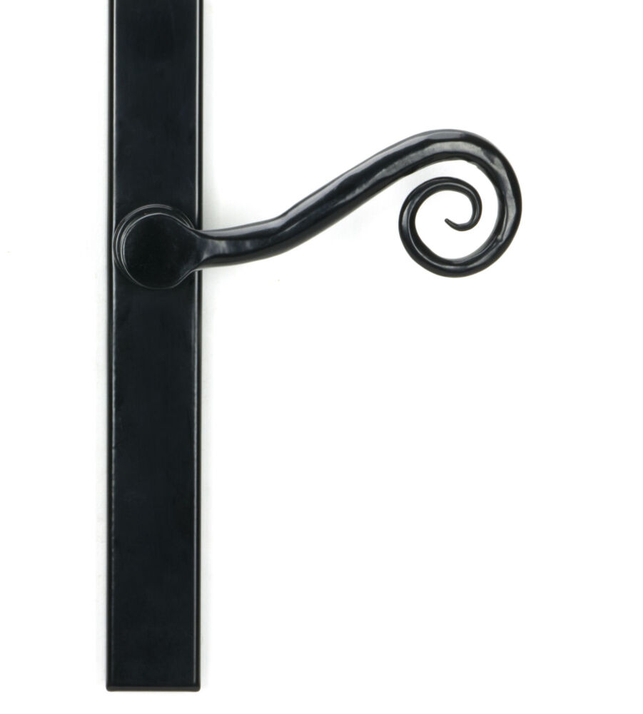 From The Anvil Black Monkeytail Slimline Lever Espag. Latch Set - RH