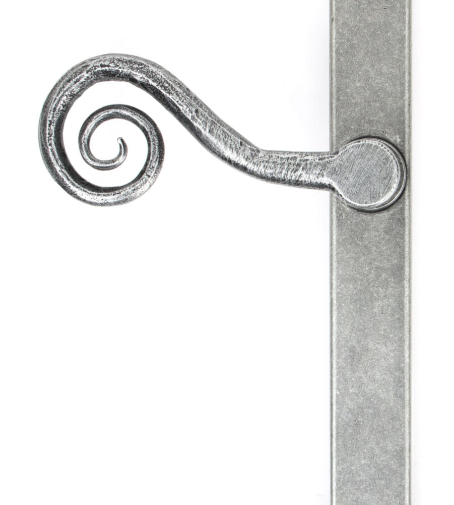 From The Anvil Pewter Monkeytail Slimline Lever Espag. Latch Set - LH