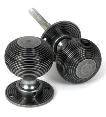 From The Anvil Pewter Heavy Beehive Mortice/Rim Knob Set