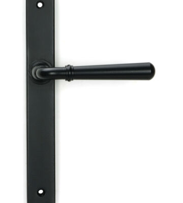 From The Anvil Matt Black Newbury Slimline Lever Espag. Latch Set