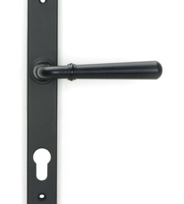 From The Anvil Matt Black Newbury Slimline Lever Espag. Lock Set