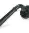 From The Anvil Matt Black Newbury Lever on Rose Set (Art Deco)