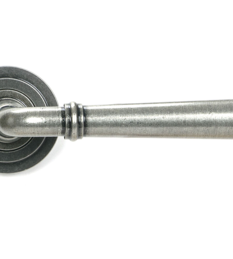 From The Anvil Pewter Newbury Lever on Rose Set (Art Deco) - Image 3