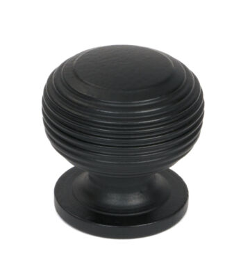 From The Anvil Matt Black Beehive Cabinet Knob 30mm