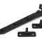 From The Anvil Matt Black 8" Hammered Newbury Stay