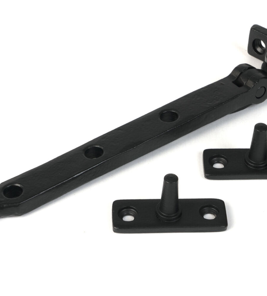 From The Anvil Matt Black 8" Hammered Newbury Stay