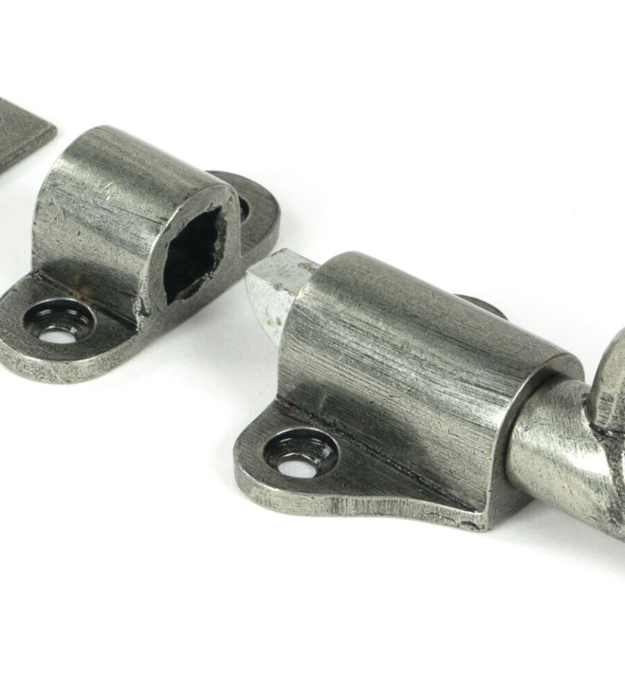 From The Anvil Pewter Fanlight Catch with two Keeps