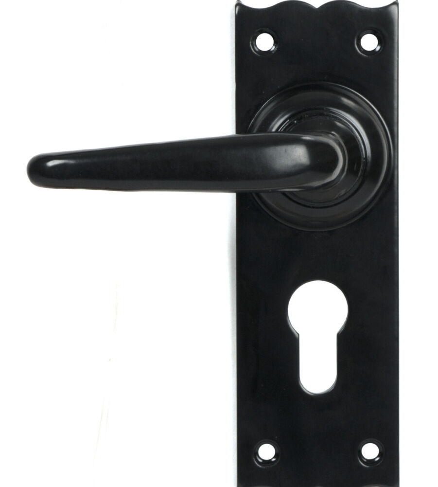 From The Anvil Black Oak Lever Euro Lock Set - Image 3