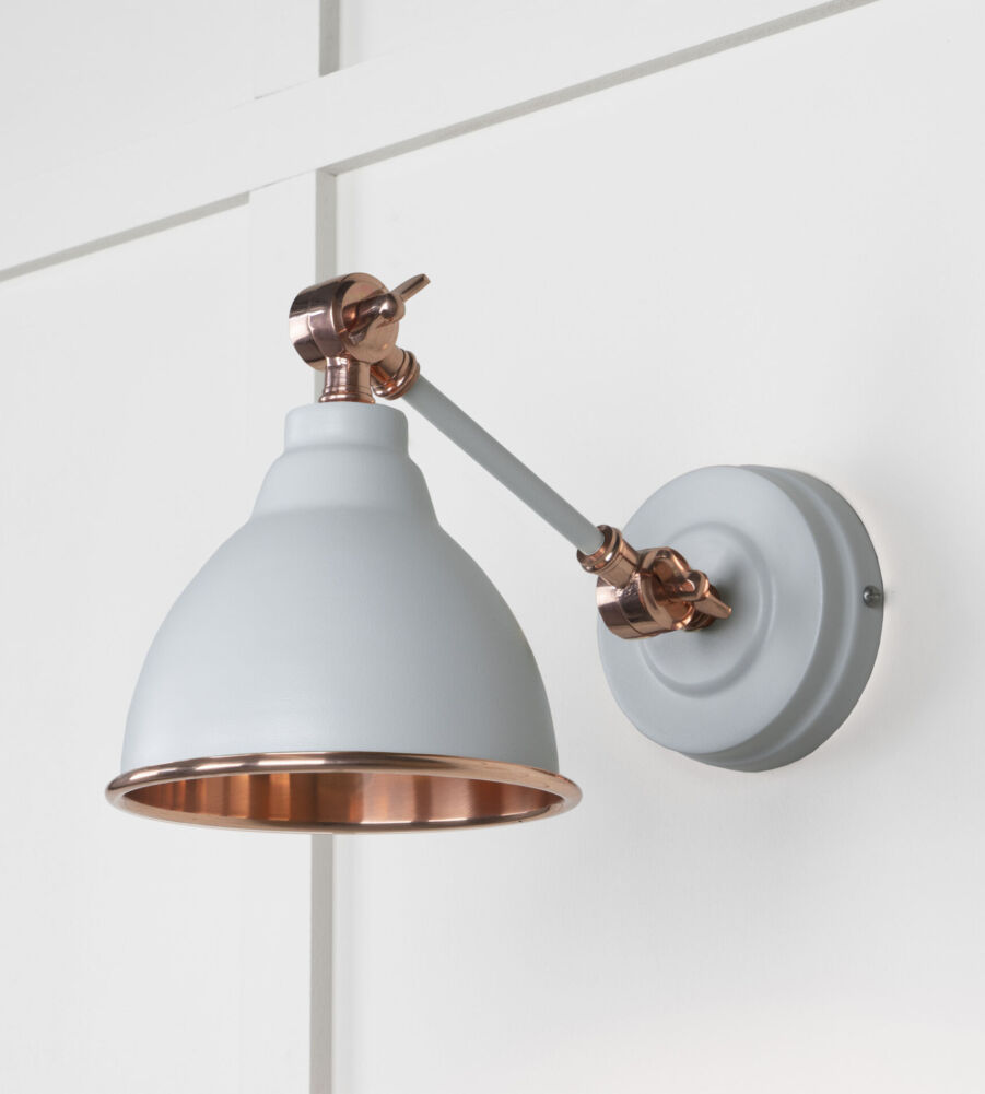 From The Anvil Smooth Copper Brindley Wall Light in Birch - Image 3