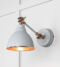 From The Anvil Smooth Copper Brindley Wall Light in Birch