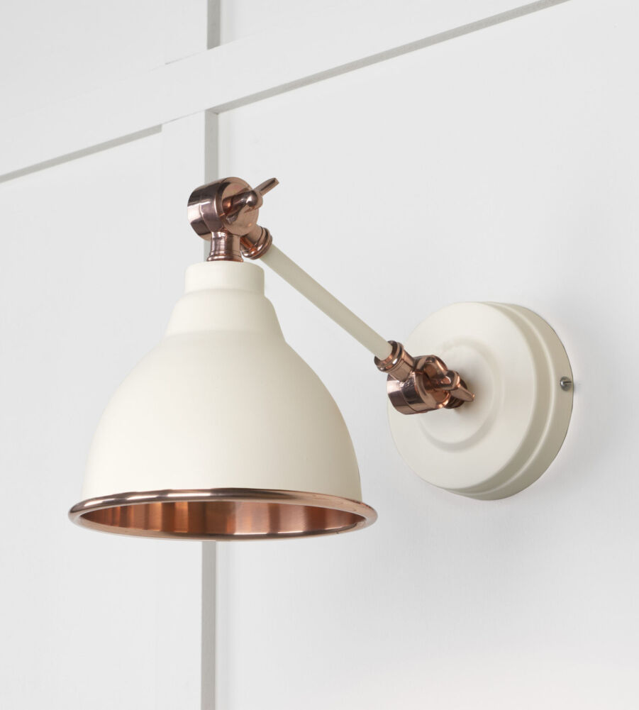 From The Anvil Smooth Copper Brindley Wall Light in Teasel - Image 3