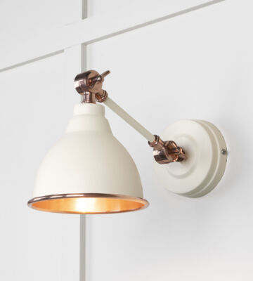 From The Anvil Smooth Copper Brindley Wall Light in Teasel