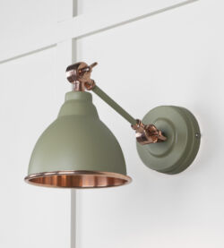 From The Anvil Smooth Copper Brindley Wall Light in Tump - Image 3