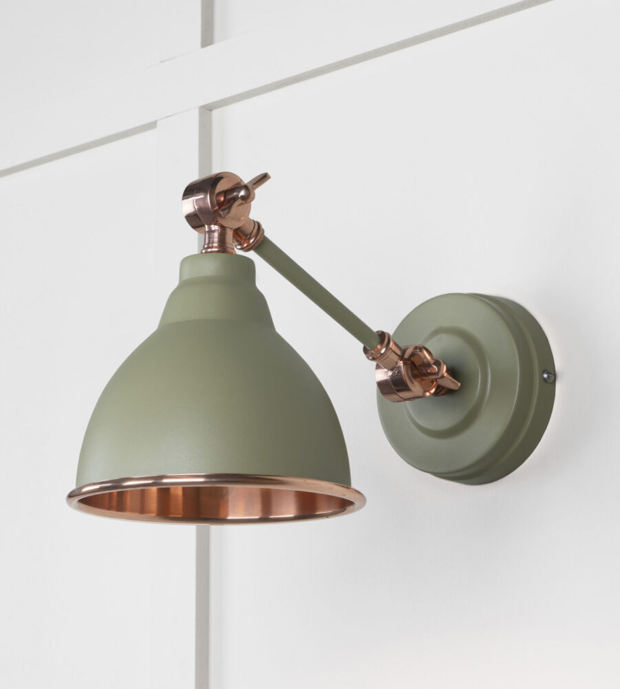 From The Anvil Smooth Copper Brindley Wall Light in Tump - Image 3