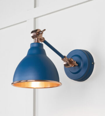 From The Anvil Smooth Copper Brindley Wall Light in Upstream