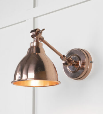 From The Anvil Smooth Copper Brindley Wall Light