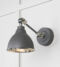 From The Anvil Smooth Nickel Brindley Wall Light in Bluff