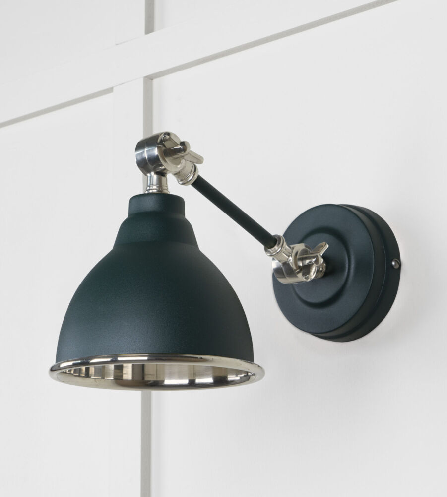 From The Anvil Smooth Nickel Brindley Wall Light in Dingle - Image 3