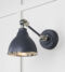 From The Anvil Smooth Nickel Brindley Wall Light in Slate