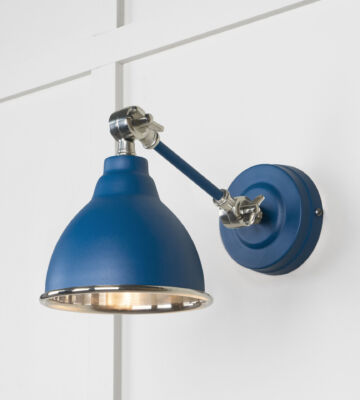 From The Anvil Smooth Nickel Brindley Wall Light in Upstream