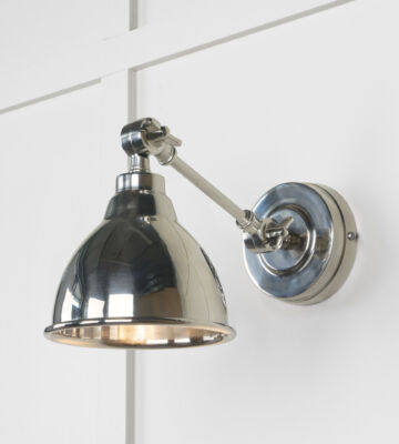 From The Anvil Smooth Nickel Brindley Wall Light