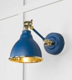 From The Anvil Smooth Brass Brindley Wall Light in Upstream