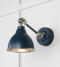 From The Anvil Hammered Nickel Brindley Wall Light in Dusk