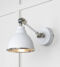 From The Anvil Hammered Nickel Brindley Wall Light in Flock