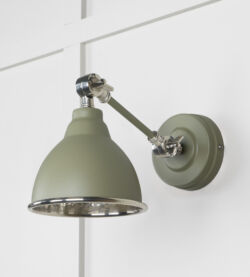 From The Anvil Hammered Nickel Brindley Wall Light in Tump - Image 3