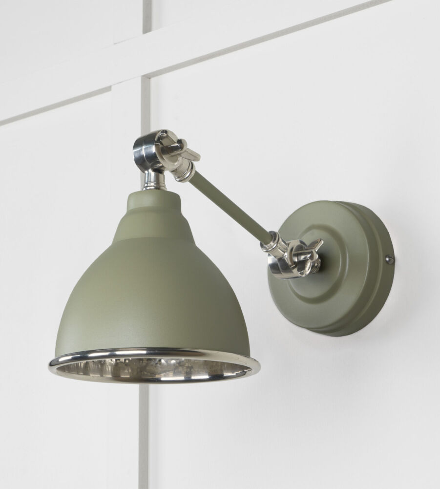 From The Anvil Hammered Nickel Brindley Wall Light in Tump - Image 3