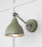 From The Anvil Hammered Nickel Brindley Wall Light in Tump