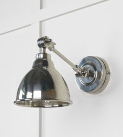 From The Anvil Hammered Nickel Brindley Wall Light - Image 3